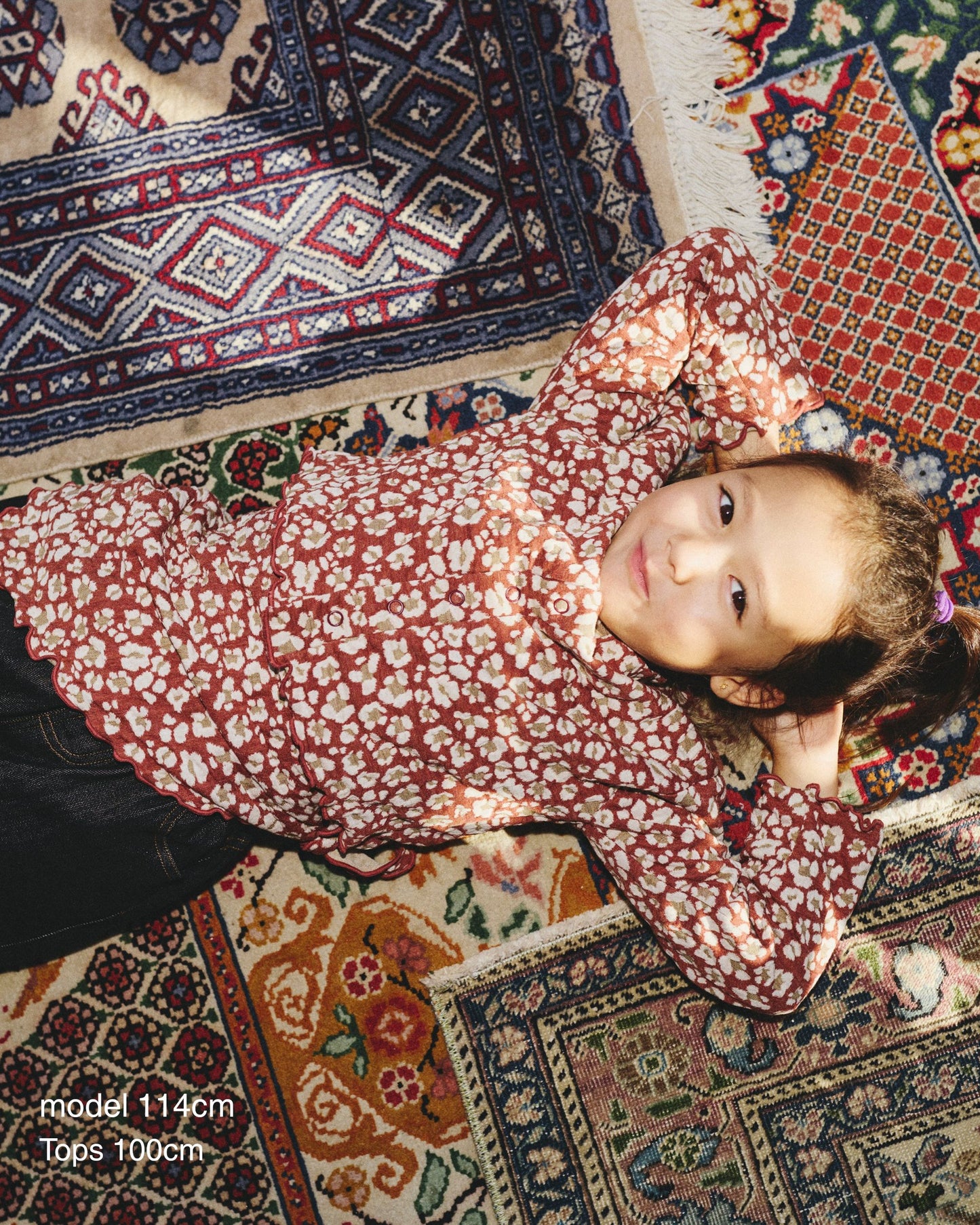【予約商品】Cozy Pattern Cardigan (flower)