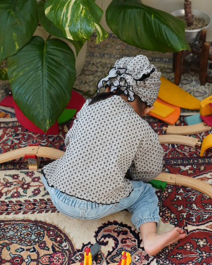 【予約商品】Cozy Pattern Cardigan (tile)
