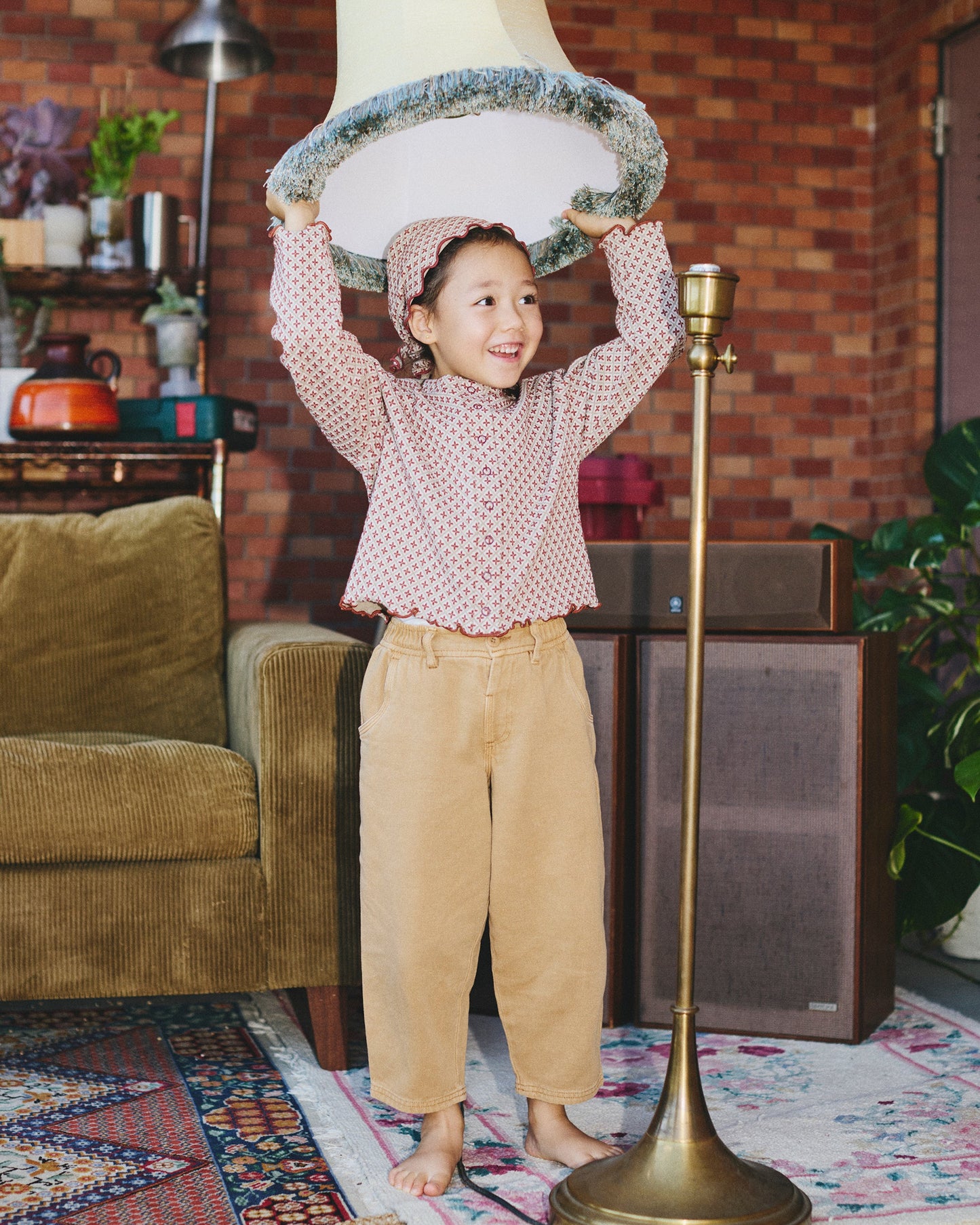 【予約商品】Cozy Pattern Cardigan (tile)