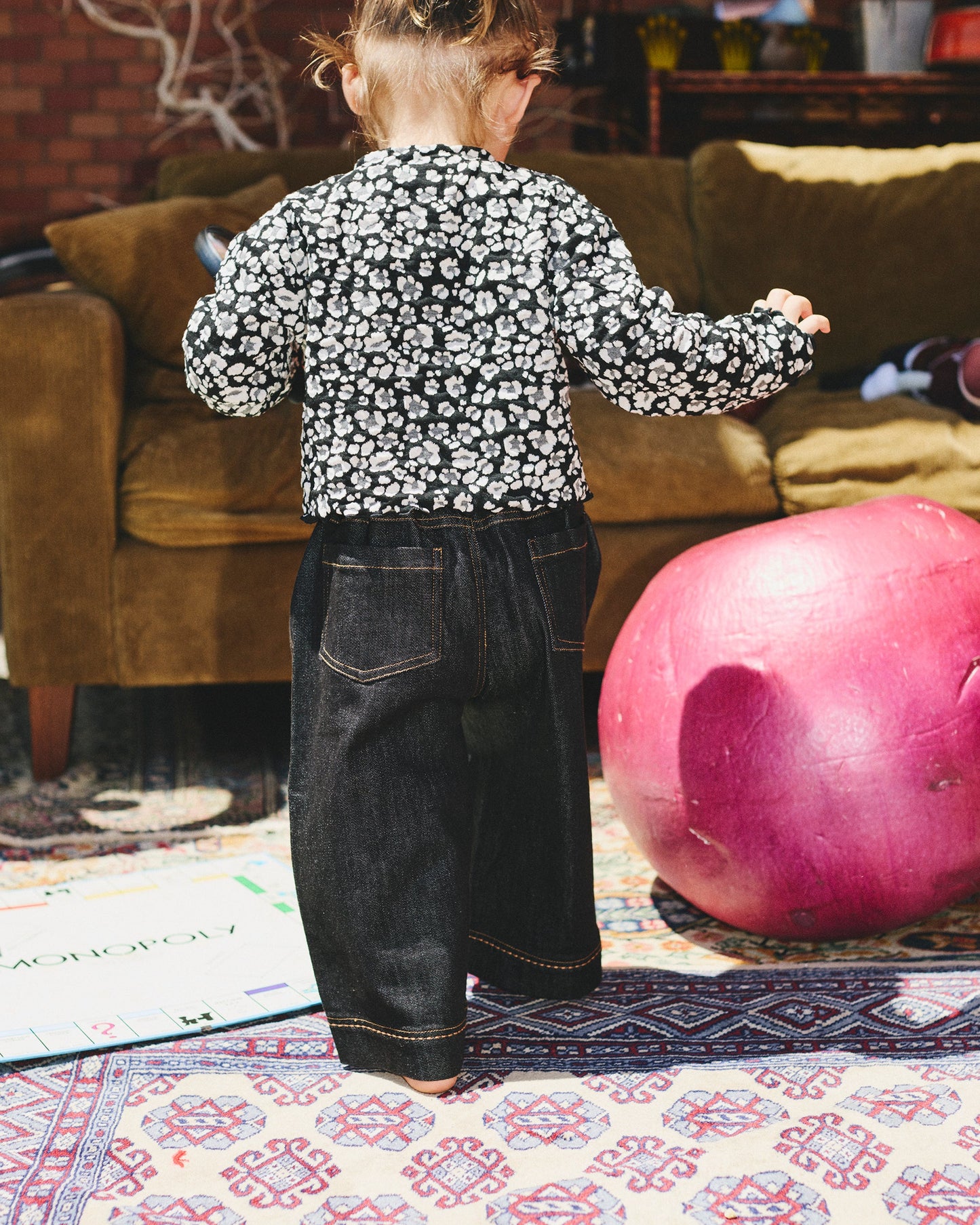 【予約商品】Cozy Pattern Cardigan (flower)