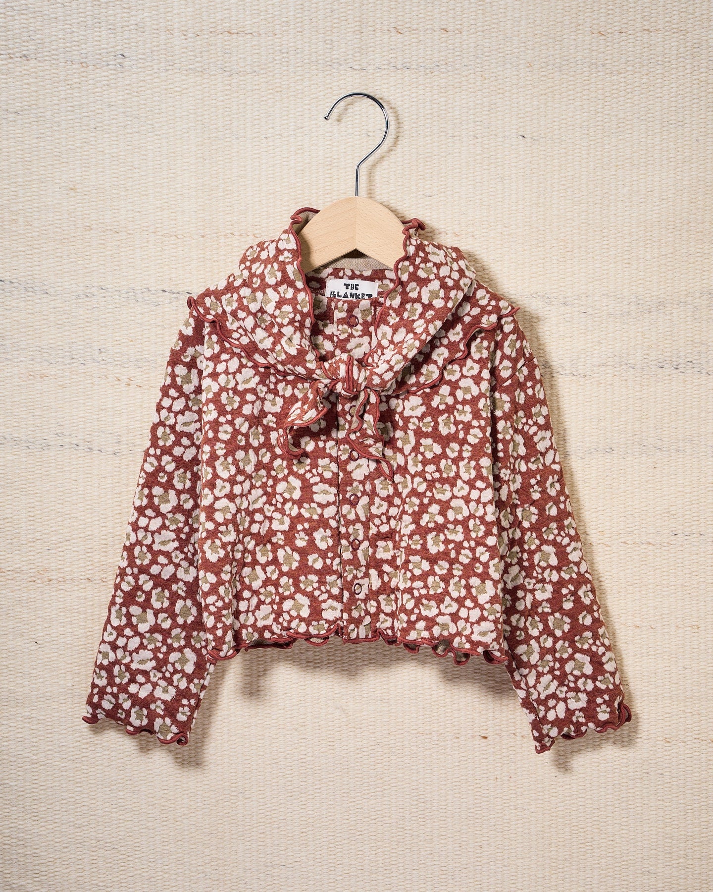 【予約商品】Cozy Pattern Cardigan (flower)