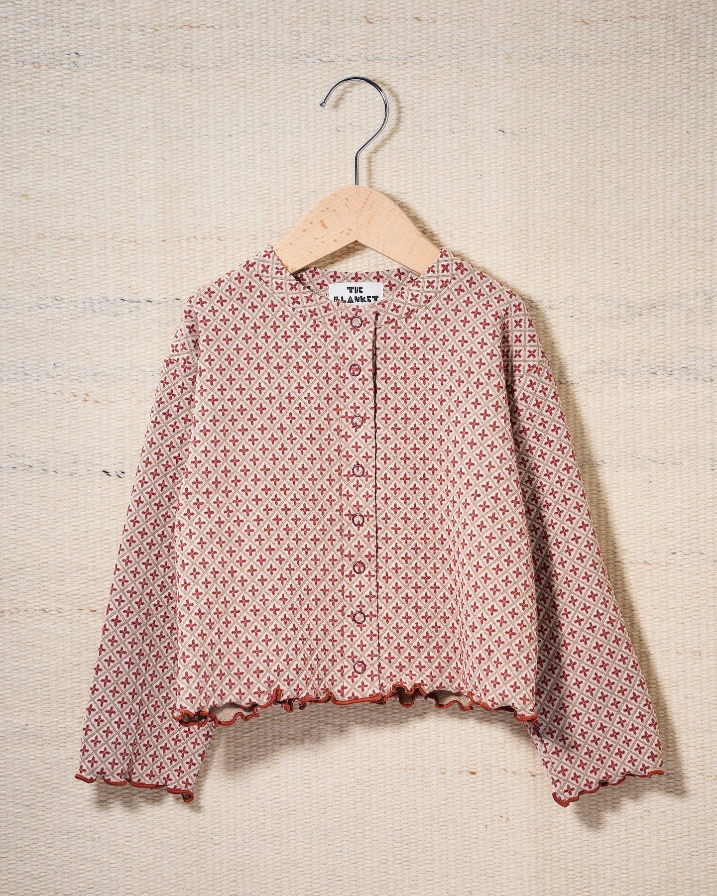【予約商品】Cozy Pattern Cardigan (tile)
