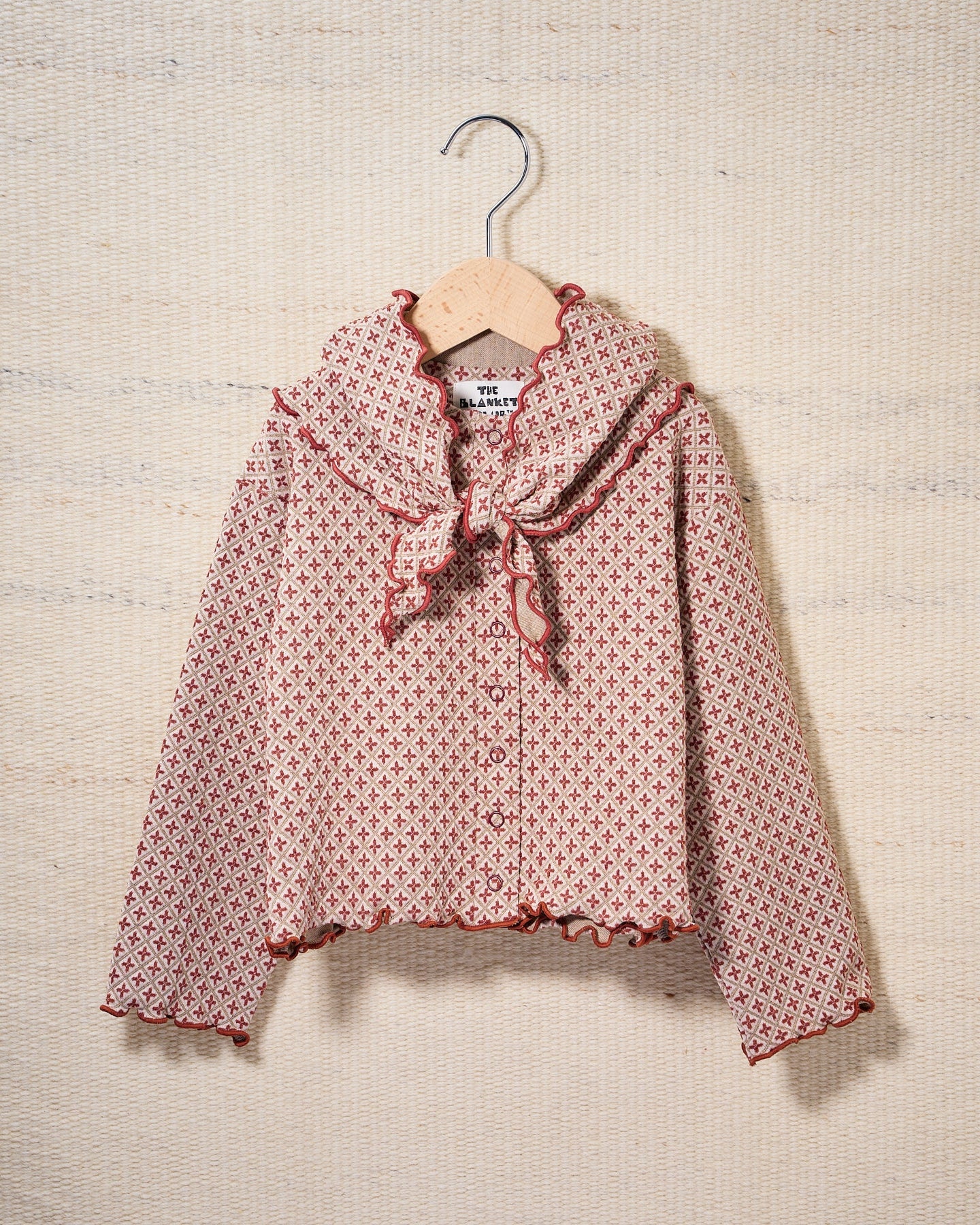 【予約商品】Cozy Pattern Cardigan (tile)