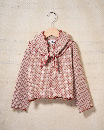 【予約商品】Cozy Pattern Cardigan (tile)