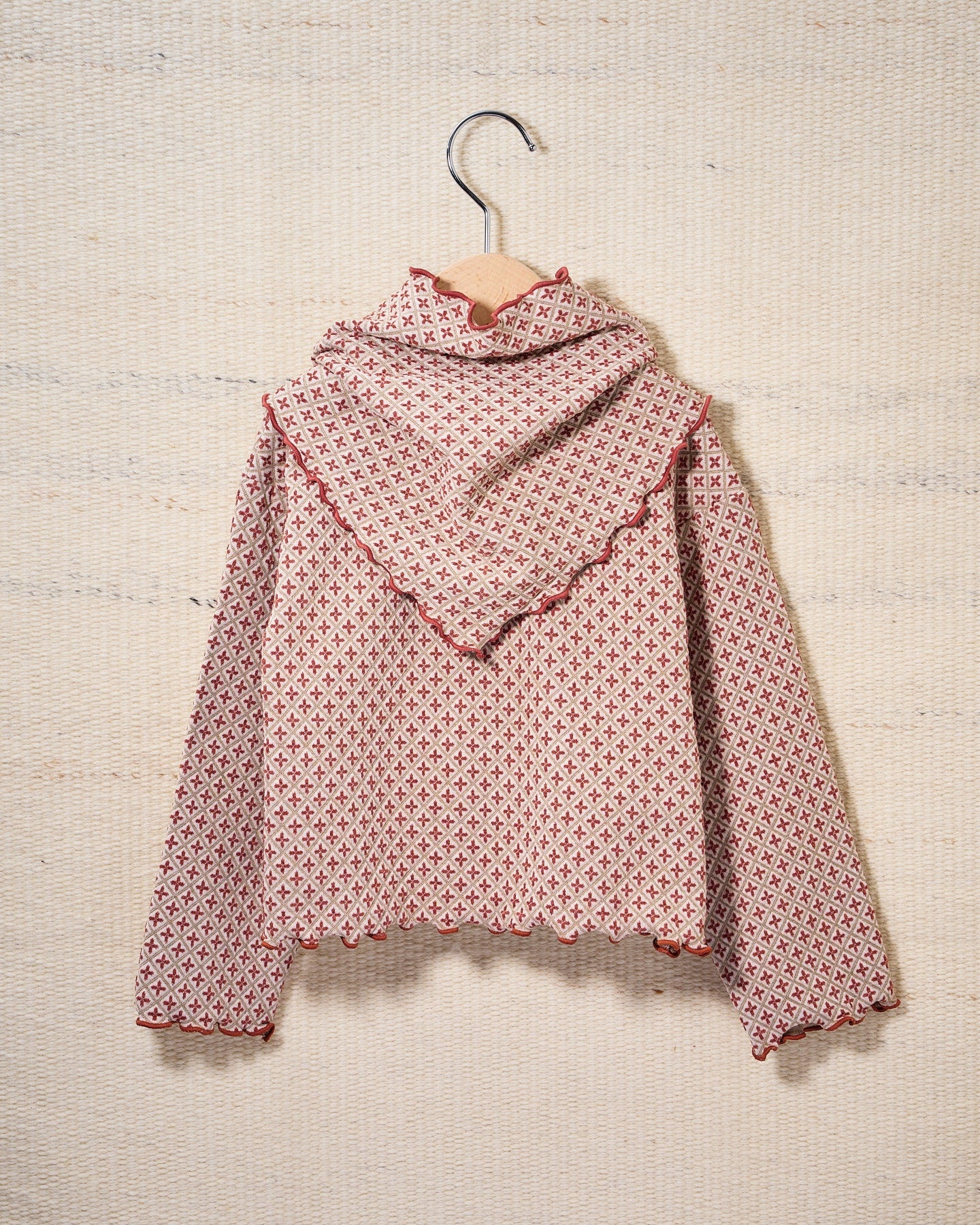 【予約商品】Cozy Pattern Cardigan (tile)