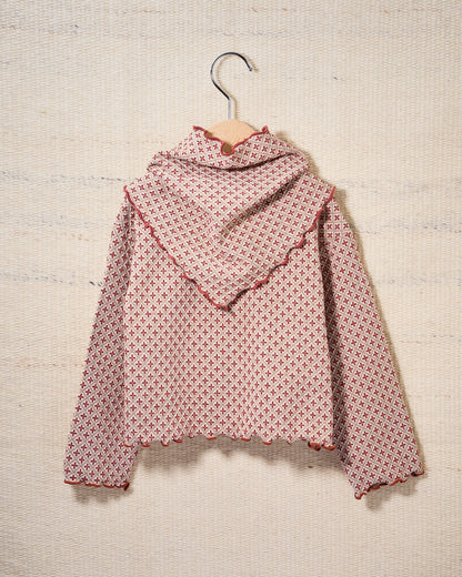 【予約商品】Cozy Pattern Cardigan (tile)