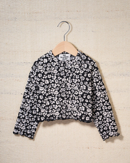 【予約商品】Cozy Pattern Cardigan (flower)
