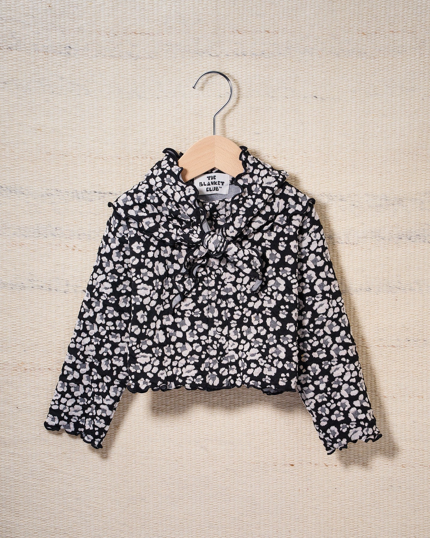【予約商品】Cozy Pattern Cardigan (flower)