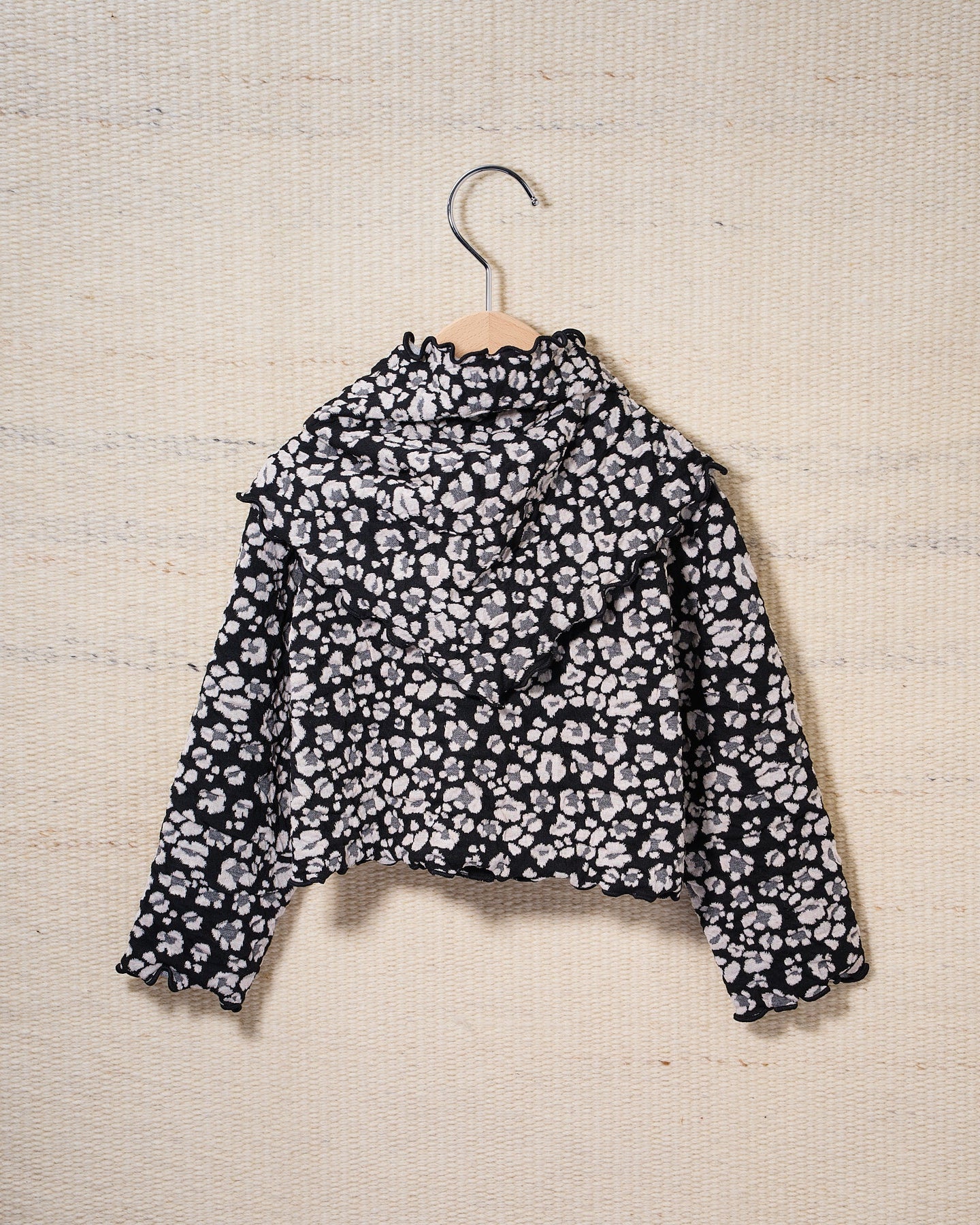 【予約商品】Cozy Pattern Cardigan (flower)