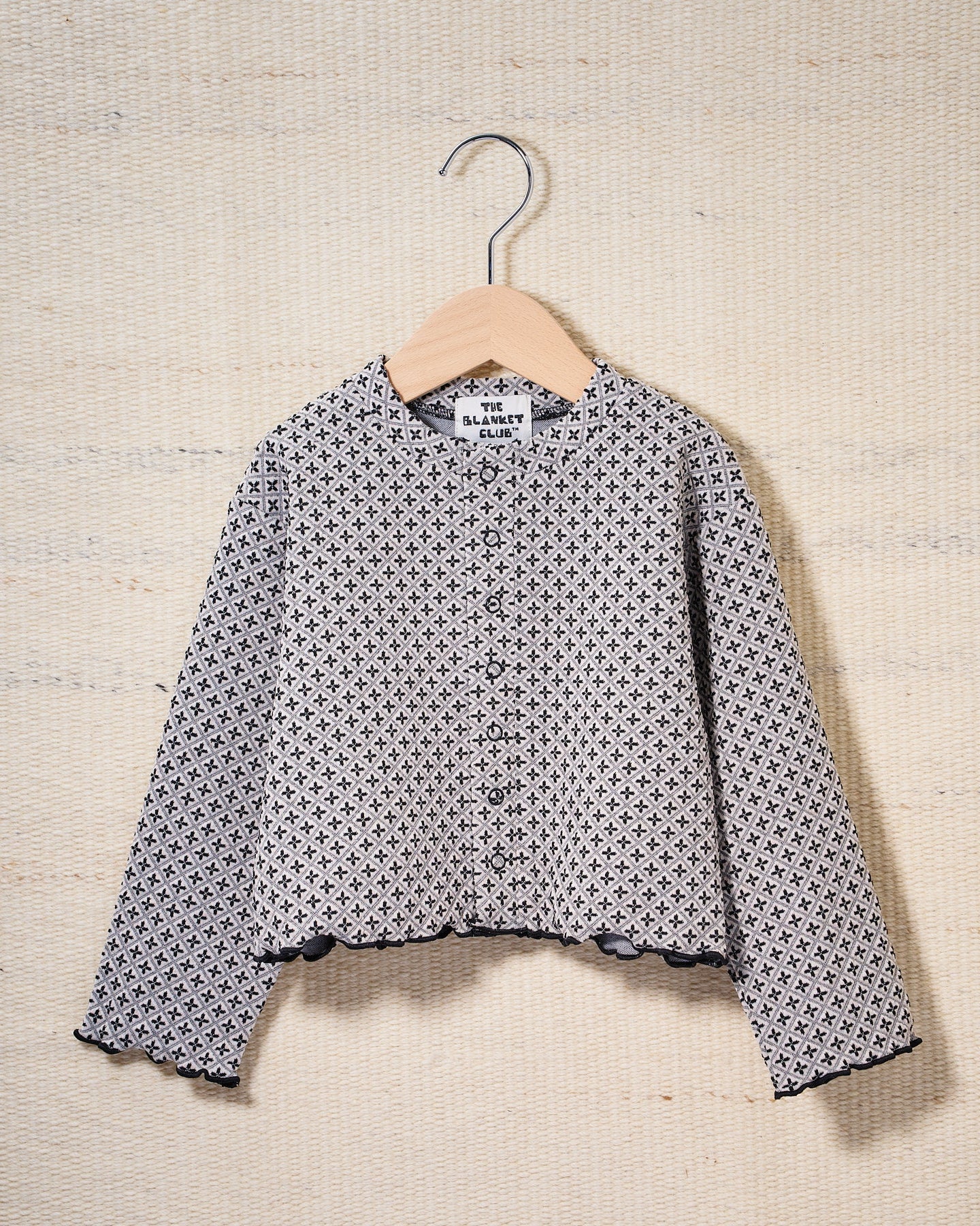 【予約商品】Cozy Pattern Cardigan (tile)