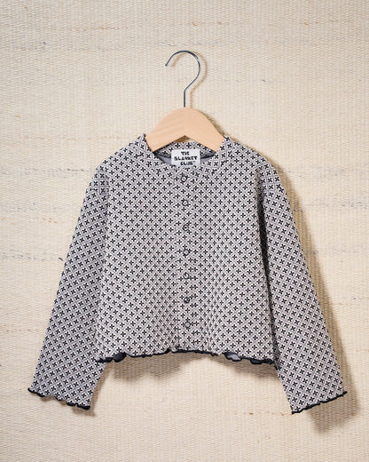 【予約商品】Cozy Pattern Cardigan (tile)