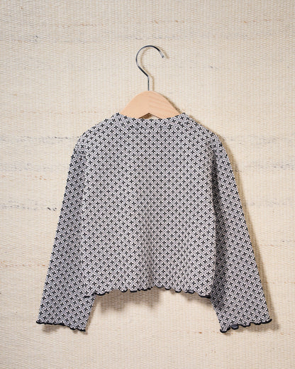 【予約商品】Cozy Pattern Cardigan (tile)