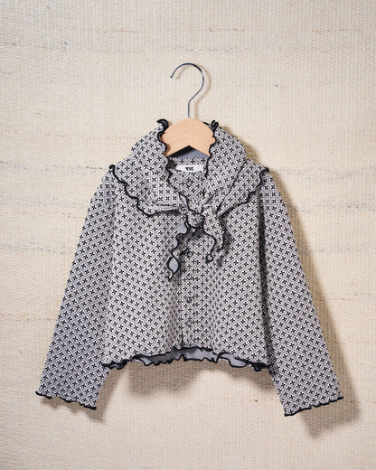 【予約商品】Cozy Pattern Cardigan (tile)